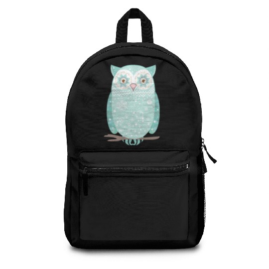A snow owl Backpacks