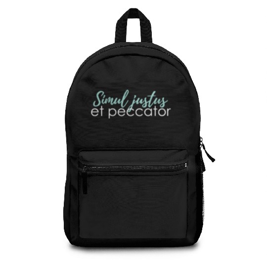 simul justus et peccator Backpacks