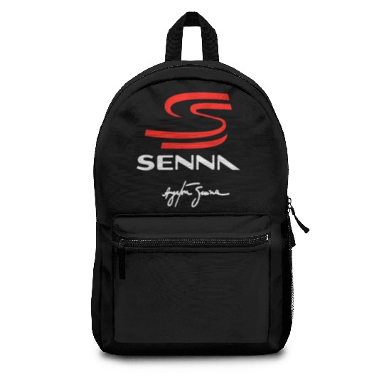 ayrton senna logo Backpacks