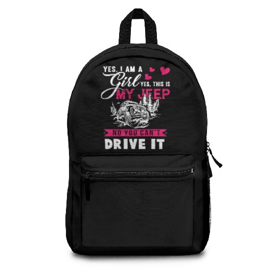 I Am A Girl And I Love My Jeep Backpacks