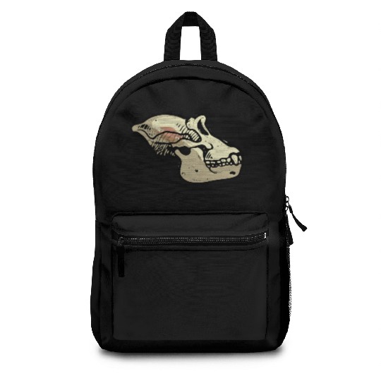 ape skull Backpacks