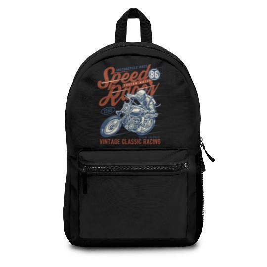 Speed Racer Vintage Classic Racing Backpacks