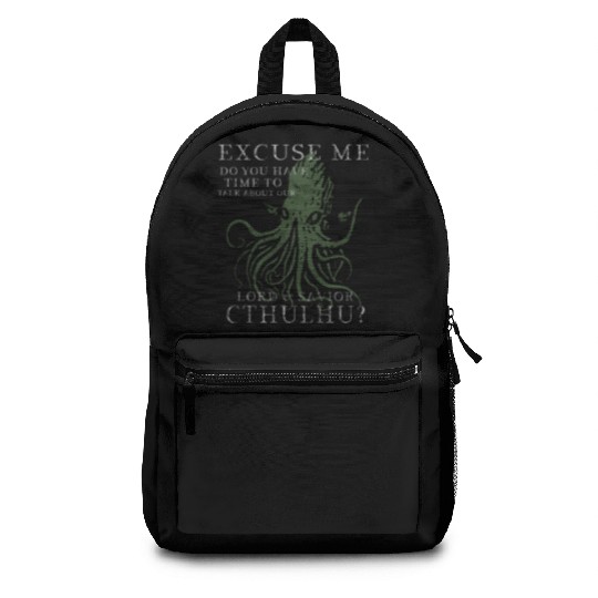 Lord & Savior Cthulhu Funny Lovecraft Vintage Backpacks