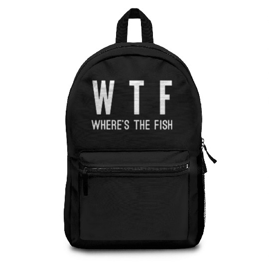 WTF where's the fish Backpacks