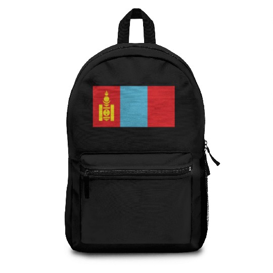 flag mongolia Backpacks