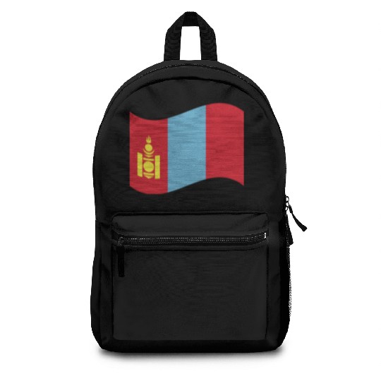flag mongolia Backpacks
