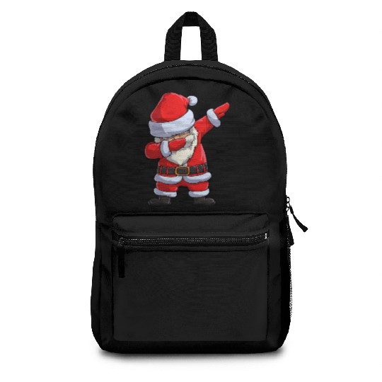 Dabbing santa claus Backpacks