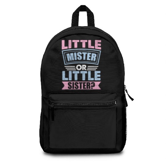 Little Mister Or Little Sister | Gender Reveal Backpacks