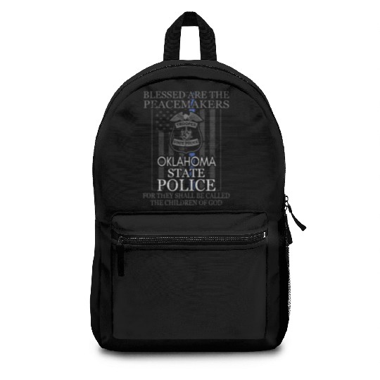 Oklahoma Highway Patrol Saint Michael Police Prayer Backpacks