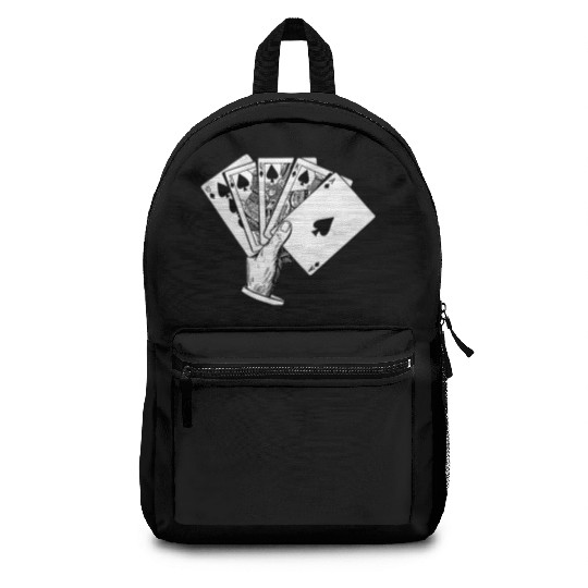 Royal Flush Vintage Illustration Backpacks