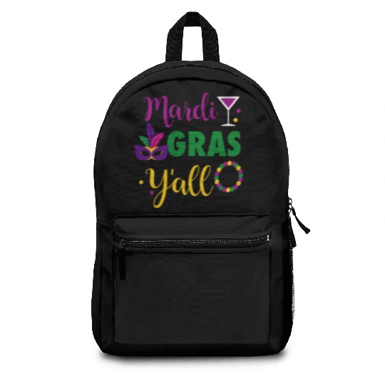 Mardi Grass Y'All Backpacks