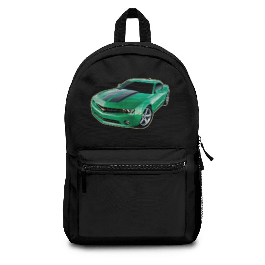 GREEN CHEVY CAMARO Backpacks