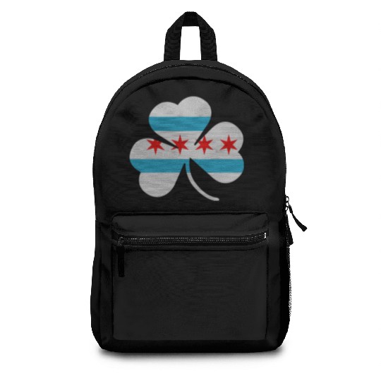 Irish Chicago Flag Shamrock Backpacks