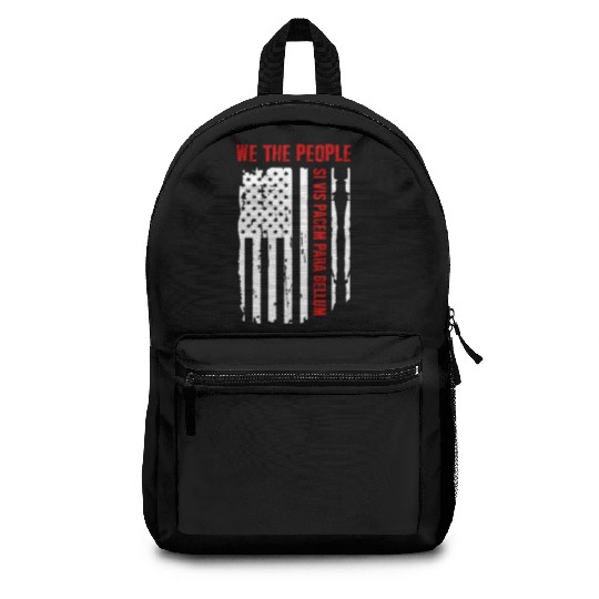 We The People Si Vis Pacem Para Bellum Backpacks