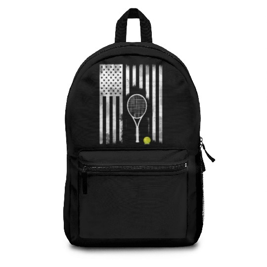 tennis American flag Hit racket Court Us open usa Backpacks