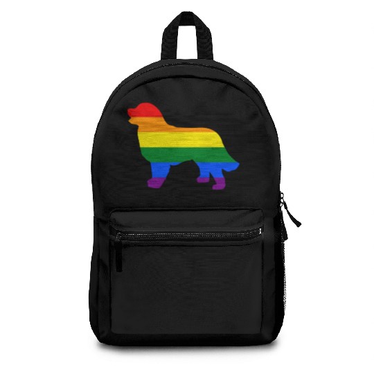 Gay Pride Dog Bernese Mountain Dog Gay Pride Dog Apparel Backpacks