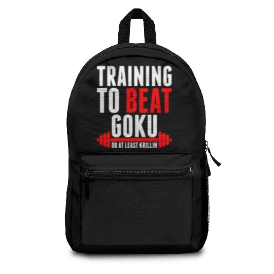 Training To Beat Goku Backpacks