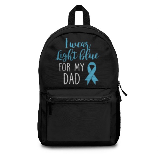 I Wear Light Blue For Dad Backpacks Prostate Cancer