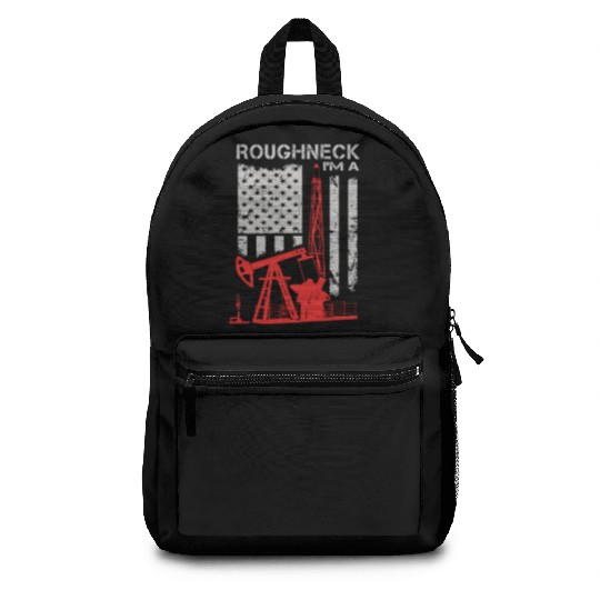 Driller - roughneck - oilfield - oilfield flag u Backpacks