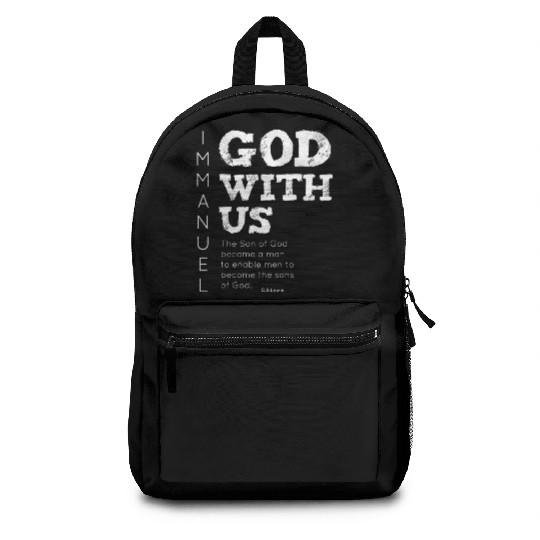 Immanuel, God with us Backpacks
