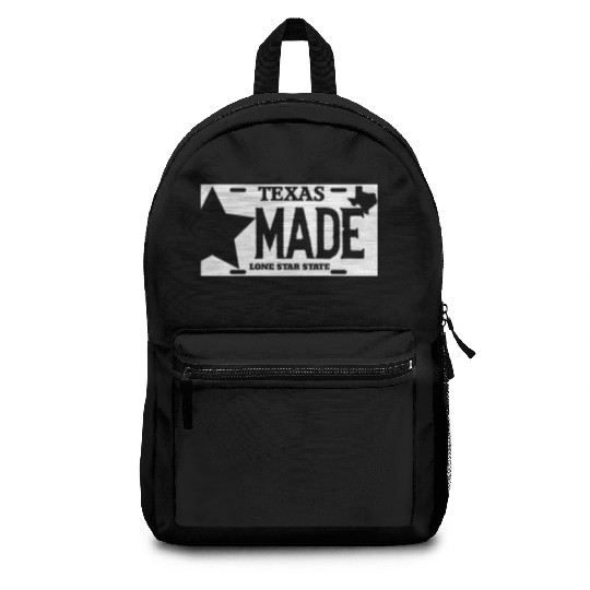 Texas - texas made lone star license plate Backpacks