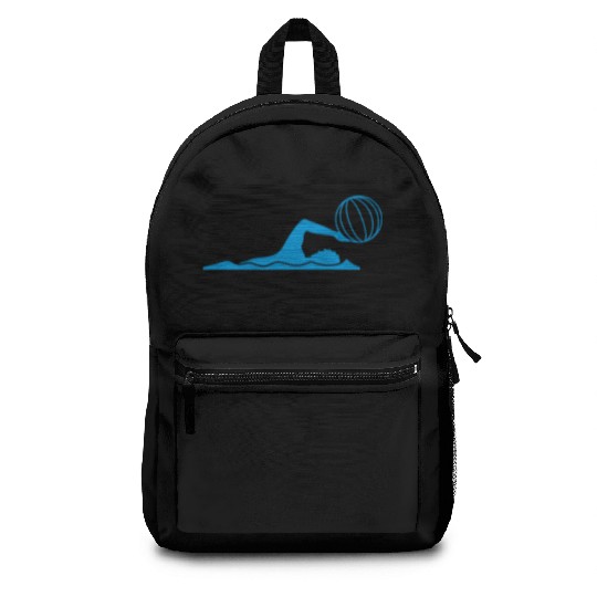 ball play throw volleyball swim swimmer club team Backpacks