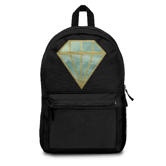 Golden Indie Diamond shape Mountain Backpacks