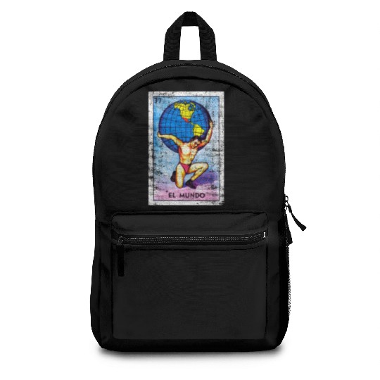 El Mundo Mexican Loteria Bingo Card Backpacks