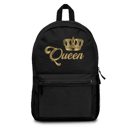 Crown Crowns King Queen JGA Wedding Bride Groom Pr Backpacks