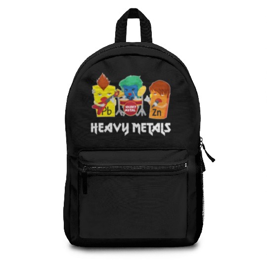 Funny Heavy Metals Chemistry Elements Rock Band Backpacks