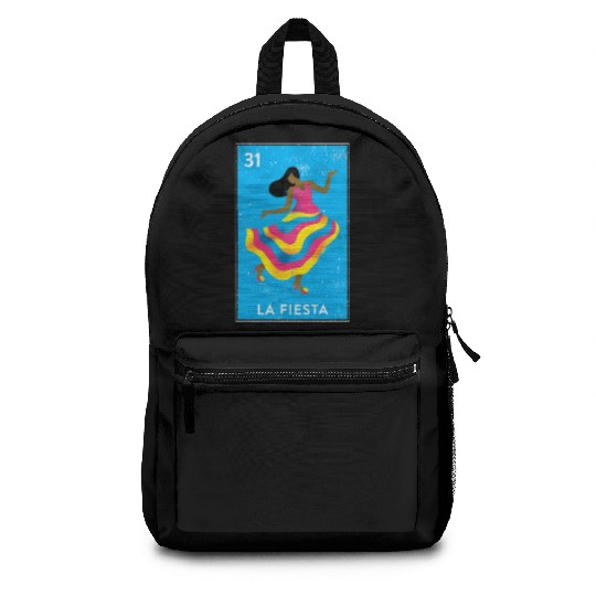 La Fiesta Mexican Loteria Bingo Card Backpacks
