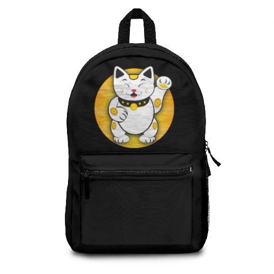 Maneki Neko - Japanese Lucky Cat Backpacks