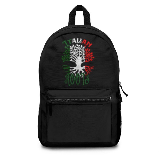 Italian Roots Italy Flag Family Tree Ancestry Heritage Backpacks