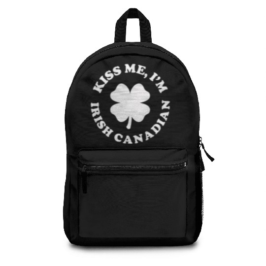 Kiss Me Im Irish Canadian Backpacks