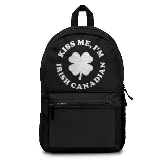Kiss Me Im Irish Canadian Backpacks