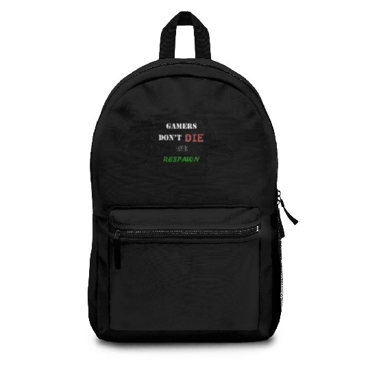 Gamers Dont Die We Respawn (SAO EDITION) Backpacks