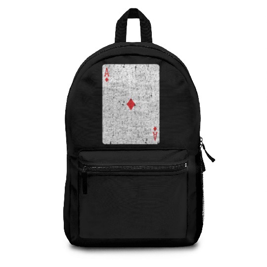 ace of diamonds playing card Backpacks