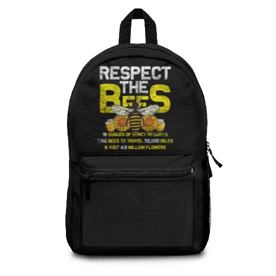 Respect The Bee Backpacks
