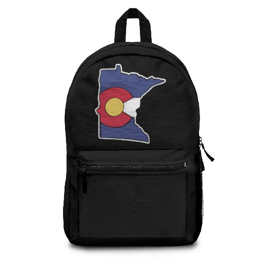 Colorado Flag Minnesota State minnesota grandpa Backpacks