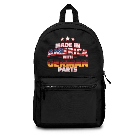 Made in America with German Parts Funny Germerican Backpacks