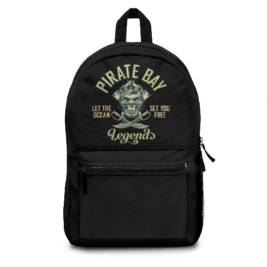 Pirate Bay Legend Skull Backpacks