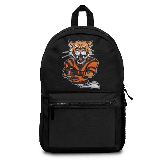 Tiger Football American Sport Match Active Backpacks