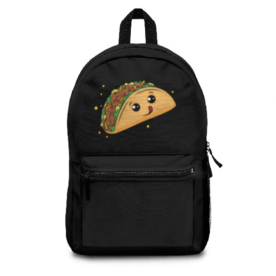 Delicious Taco Cartoon Backpacks