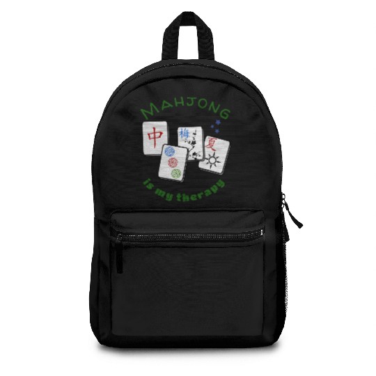 Mahjong Mah jongg game is my therapy set, gifts, Backpacks
