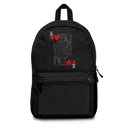 KING OF HEARTS PLAYING CARD Backpacks