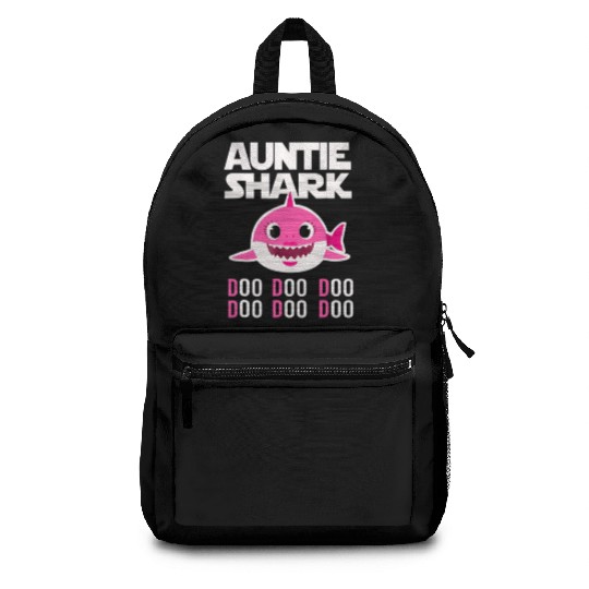 Auntie Shark Backpacks Doo Doo Doo Family Gift T S