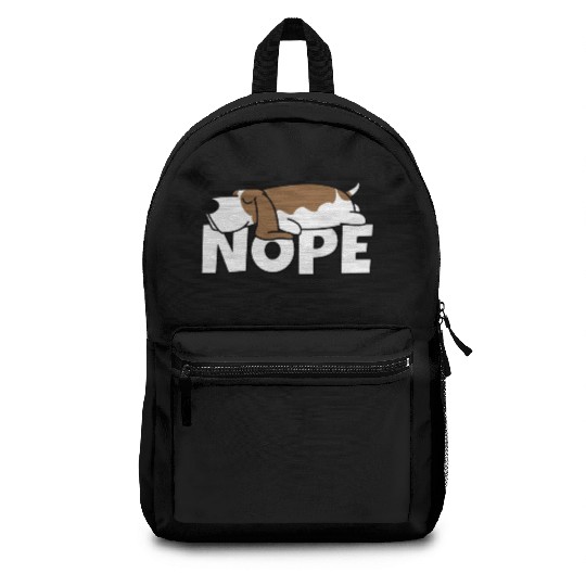 Lazy Basset Hound Dog Laziness Gift Idea Owner Backpacks