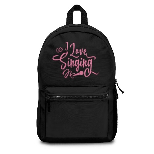 Song Sing Singing School Mom Singer Singing Backpacks