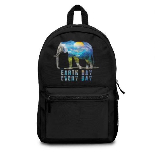 Elephant Earth Day Every Day Backpacks Earth Day