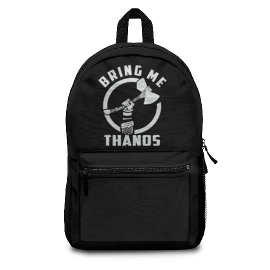 bring me Thanos stormbreaker black and white Backpacks